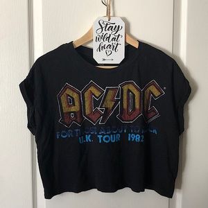 AC⚡️DC crop t-shirt🤘🏼